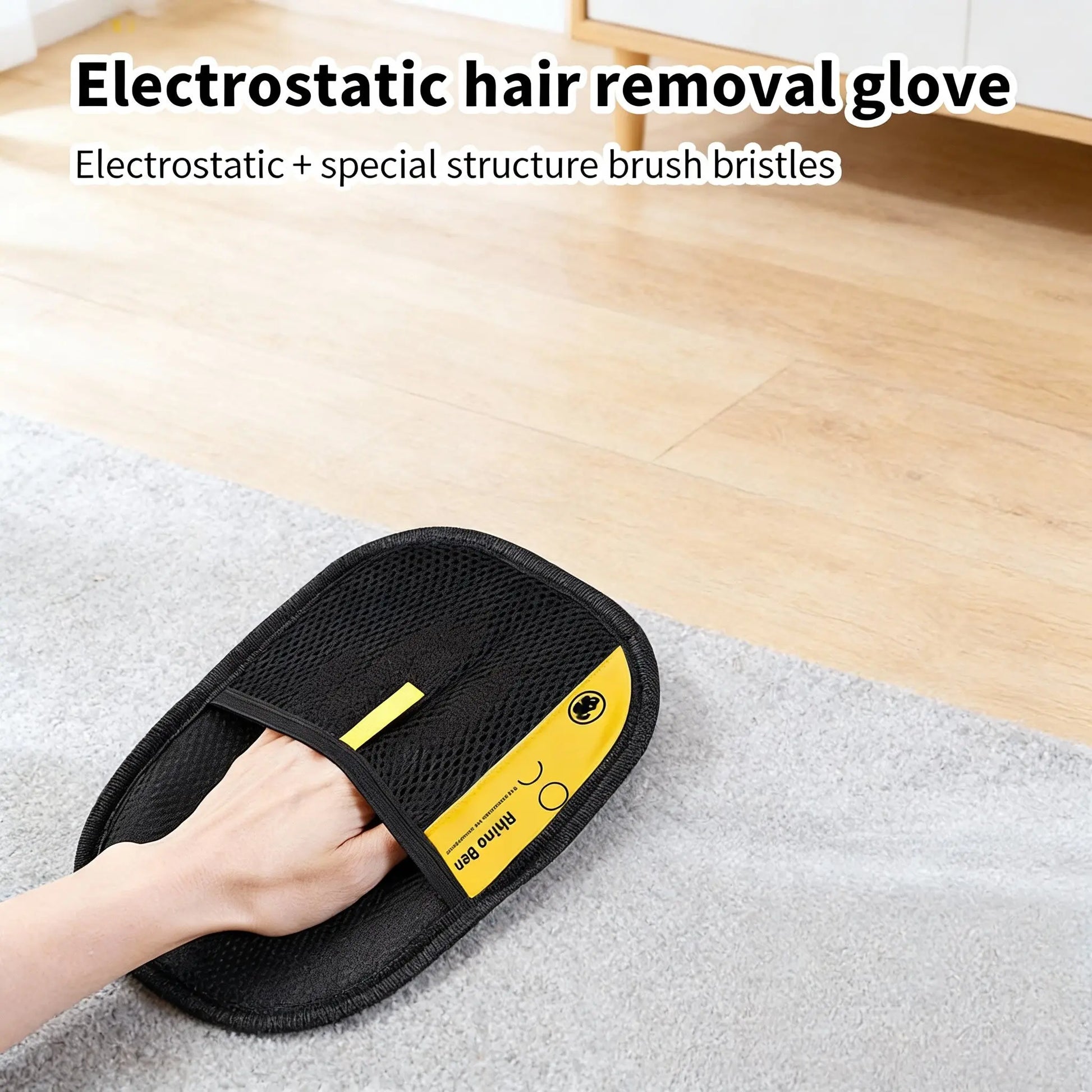 Enhanced Pet Hair Removal Gloves for Efficient Home Use, Secure Fit, and Rapid Hair Collection