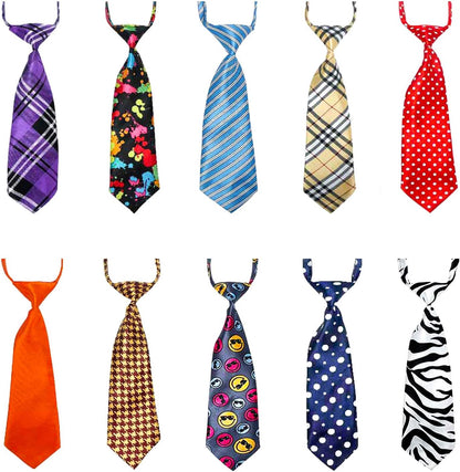 Adjustable Dog Neck Ties for Large Breeds, Bow Ties and Neckties for Pets, Grooming Accessories for Special Occasions and Costumes