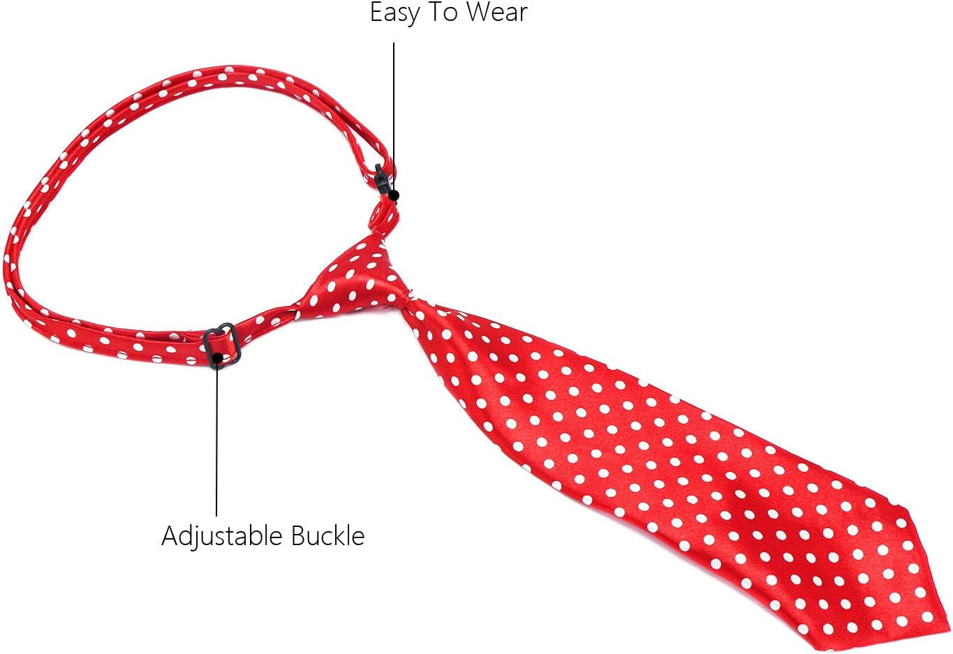 Adjustable Dog Neck Ties for Large Breeds, Bow Ties and Neckties for Pets, Grooming Accessories for Special Occasions and Costumes
