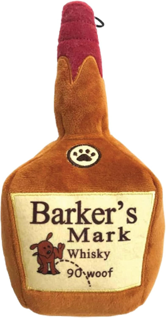 Power Plush Squeaky Dog Toy with Squeaker - Ideal for Small, Medium, and Large Dogs - Soft Stuffed Animal for Indoor Play and Fetch - Barker's Mark, Large